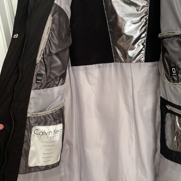 Calvin Klein performance black insulated long winter coat size XL - Picture 7 of 10